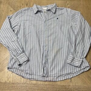 Disney Store XXL‎ Striped Mickey Mouse Button Down Shirt Cartoon Back Print